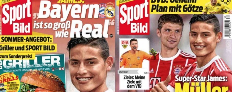 James se toma la revancha: “El Bayern es igual o más grande que el Real Madrid”