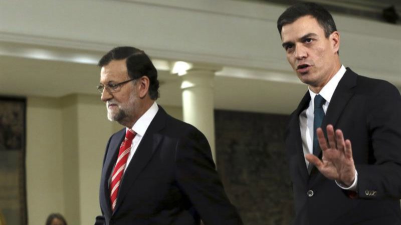 Rajoy y Sánchez se reúnen con Cataluña y la moción de censura de fondo