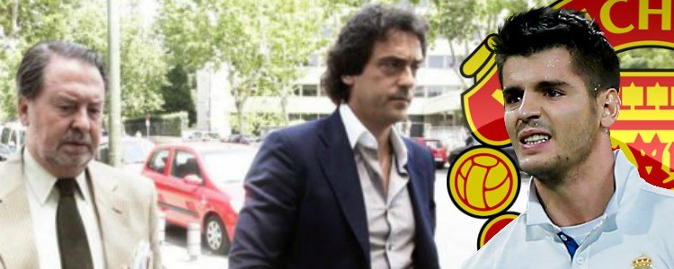 El agente y el padre de Morata, en el Bernabéu para ultimar su salida al United
