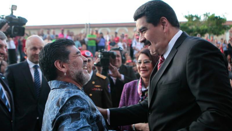 Maradona se ofrece como soldado de Maduro: ‘Somos chavistas hasta la muerte’