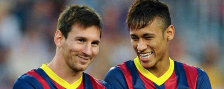 Neymar fue el novio en la boda de Messi
