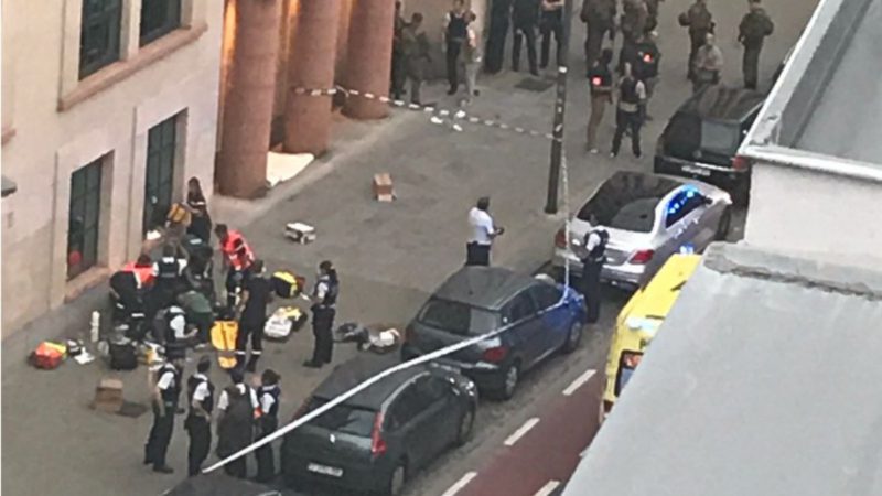 Un islamista abatido tras atacar con un cuchillo a dos soldados en Bruselas