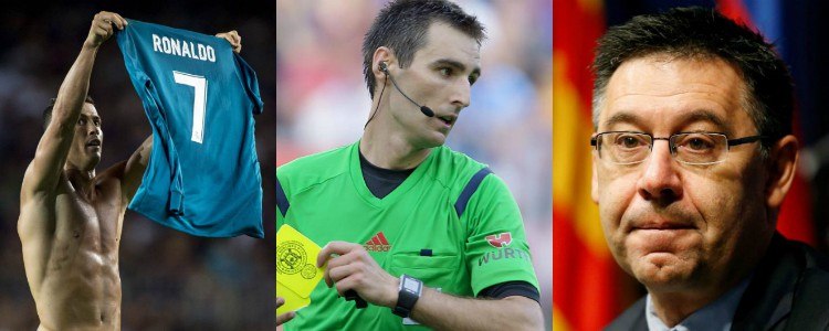 Cristiano, De Burgos Bengoetxea y Bartomeu: los 3 insensatos del Clásico