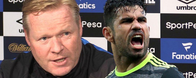 Guiño de Koeman a Diego Costa: “Sería bienvenido en el Everton”