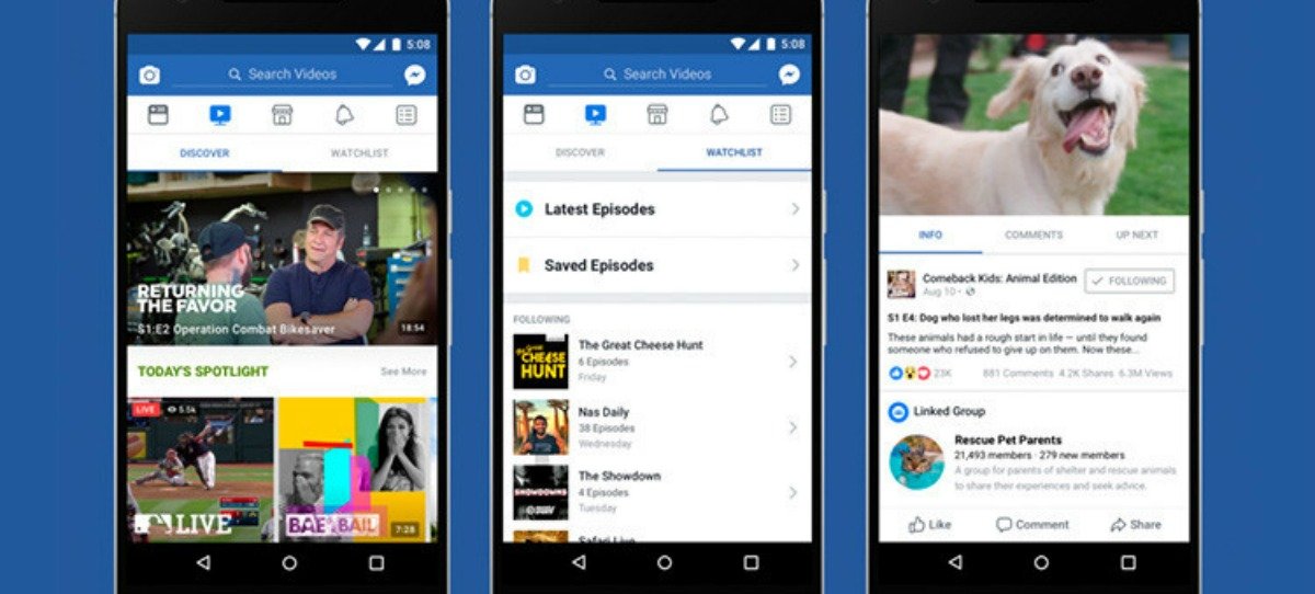 Facebook lanza una nueva plataforma para ver series y programas