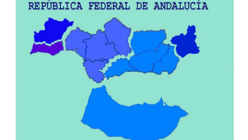 Separatistas andaluces reclaman un Estado que incluye Murcia y Marruecos