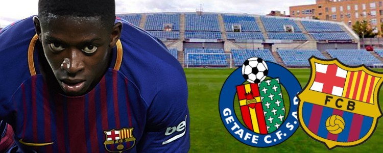El césped del Getafe, culpable de la lesión de Dembélé para el Barça