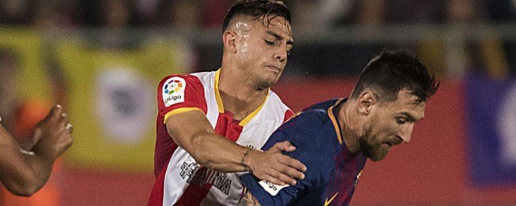 El marcaje individual a Messi de Maffeo en Girona es el anti-fútbol