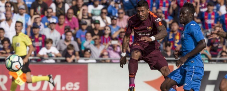 Las cicatrices de Paulinho contra el imberbe Dembélé