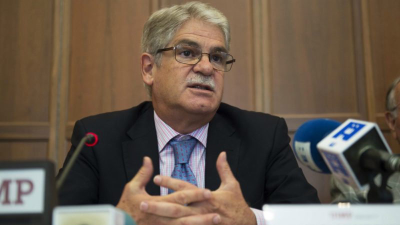 El ministro Dastis asegura que los separatistas ‘están adoptando una actitud nazi’