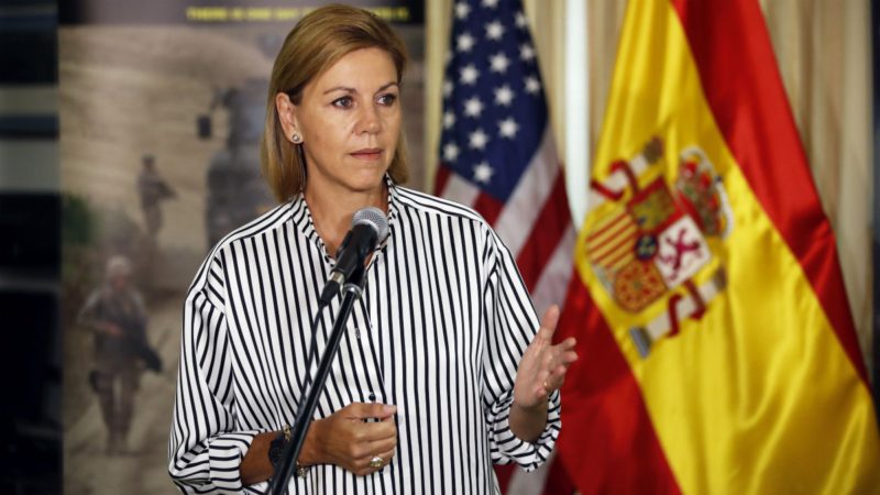 Cospedal, víctima de una broma sobre Puigdemont de un falso ministro letón