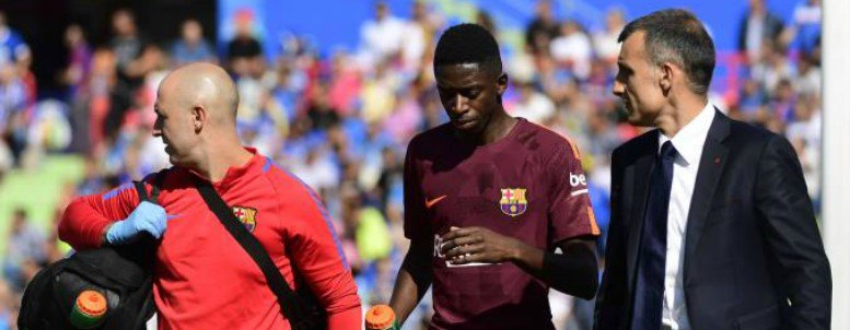 Dembélé se rompe el tendón del biceps femoral: 4 meses de baja