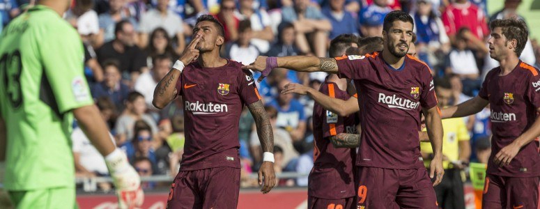 Paulinho aterriza para rescatar a un Barça espeso en el Coliseum