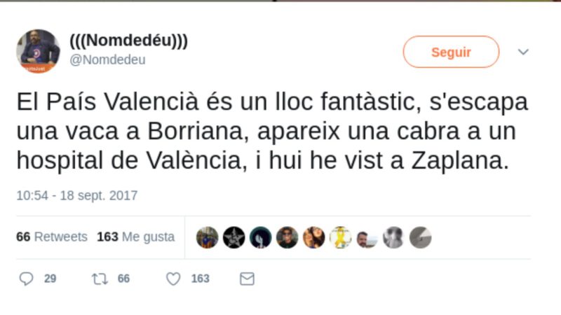 Cargos electos de Compromís se ríen en Twitter de la enfermedad de Zaplana