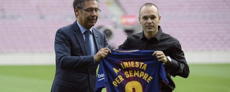 Iniesta, en su renovación: “Estaré en el Barça hasta que mi cuerpo y mi mente dé todo”