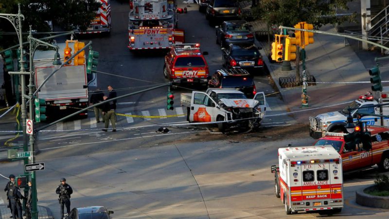 Ocho muertos en un atropello en Manhattan al grito de 'Alá es grande'