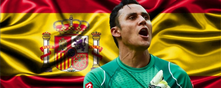 Keylor Navas, ante España, en Málaga, el 11 de noviembre