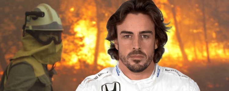 Fernando Alonso lidera la denuncia de los deportistas por los incendios en Galicia y Asturias