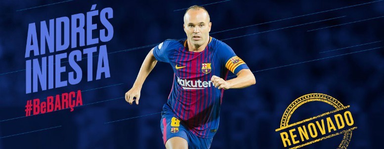 Oficial: Andrés Iniesta renuva de por vida con el Barça