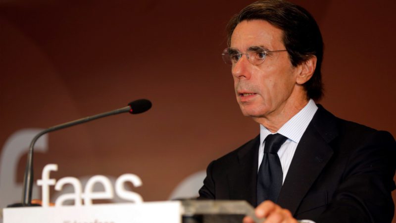 Aznar: 'Los silencios se han interpretado como debilidad, no como prudencia'