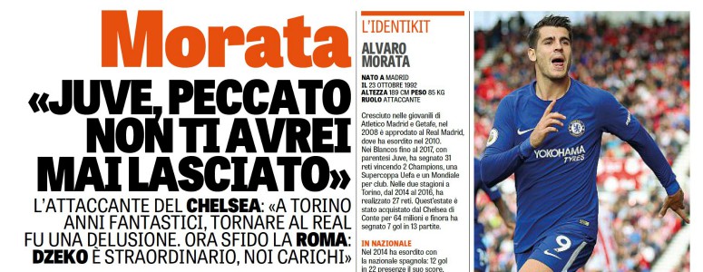 Morata ‘raja’ del Madrid en Italia: “Nunca debí volver, me trataron como un niño”
