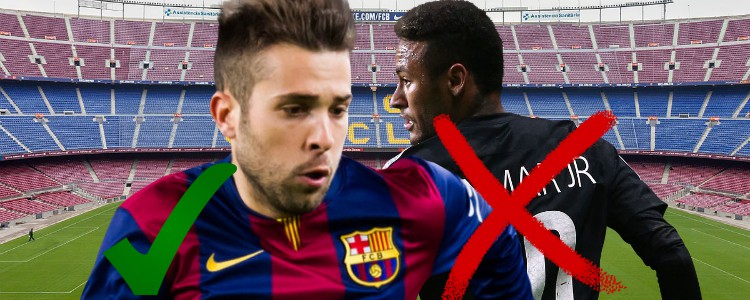 Sin Neymar ha vuelto el mejor Jordi Alba