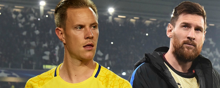 Ter Stegen hizo de Messi para lograr la clasificación en Turín