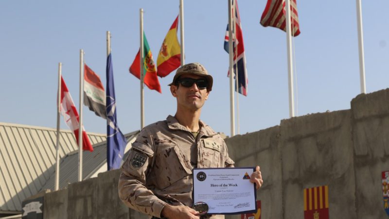 Un militar español, reconocido como héroe por su lucha contra el ISIS