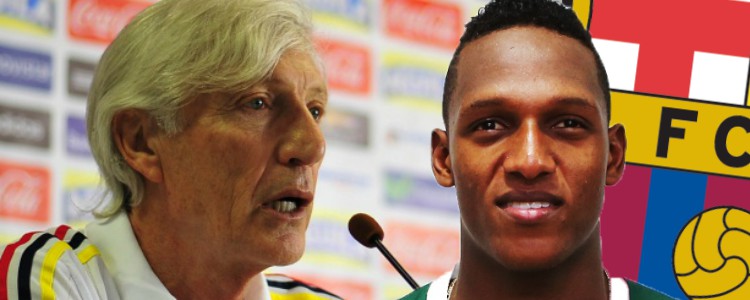 Pékerman ya ve a Yerry Mina en el Barça