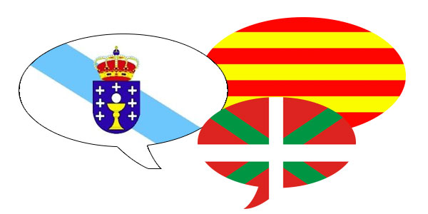 Resultado de imagen de lenguas cooficiales en espaÃ±a