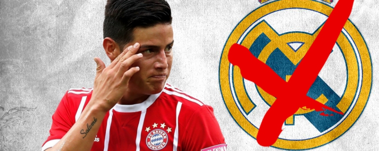 James no piensa en volver al Real Madrid