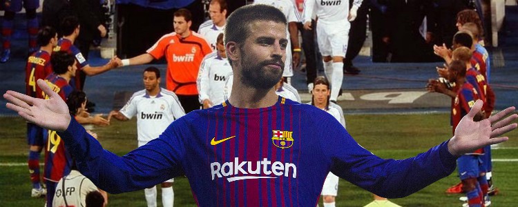 Piqué se niega a hacerle el pasillo al Real Madrid en el Clásico