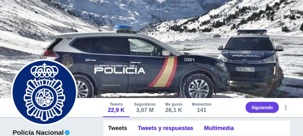 El tuit más retuiteado en España este año ha sido de la Policía