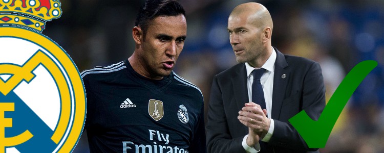 Zidane defiende a Keylor Navas: “Kepa no es mi portero”