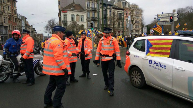 El PP pide explicaciones por las 'esteladas' de la Policía belga