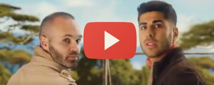 El vídeo de película de Iniesta y Marco Asensio antes del Clásico