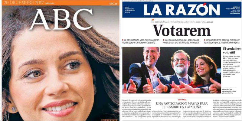 Excusas de mal perdedor: El PP denuncia la portada de ABC e ignora a La Razón