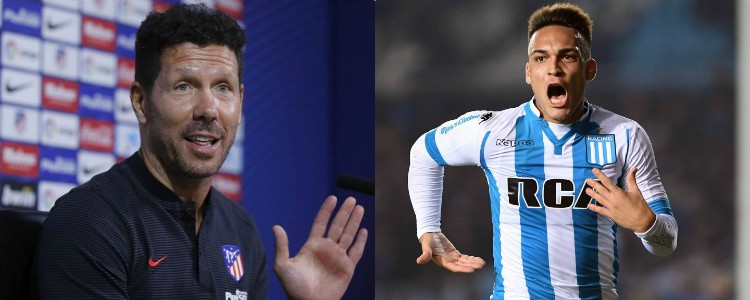 Simeone, como loco por tener a sus órdenes a Lautaro Martínez