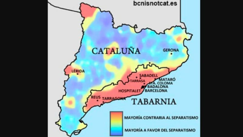 Las elecciones catalanas confirman que 'Tabarnia' existe
