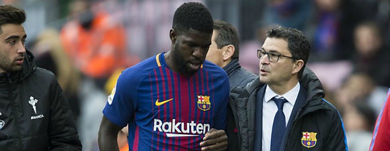 Umtiti se pierde el Clásico: dos meses de lesión por una rotura fibrilar en el muslo derecho