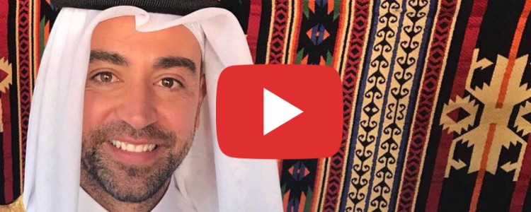 El impactante vídeo de Xavi Hernández vestido de jeque
