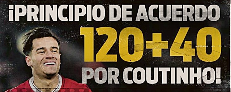 La prensa catalana ya da por hecho el fichaje de Coutinho por el Barça