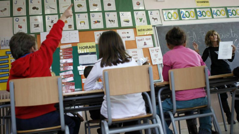 Las viñetas de un colegio catalán: 'Nada mejor que un referéndum'