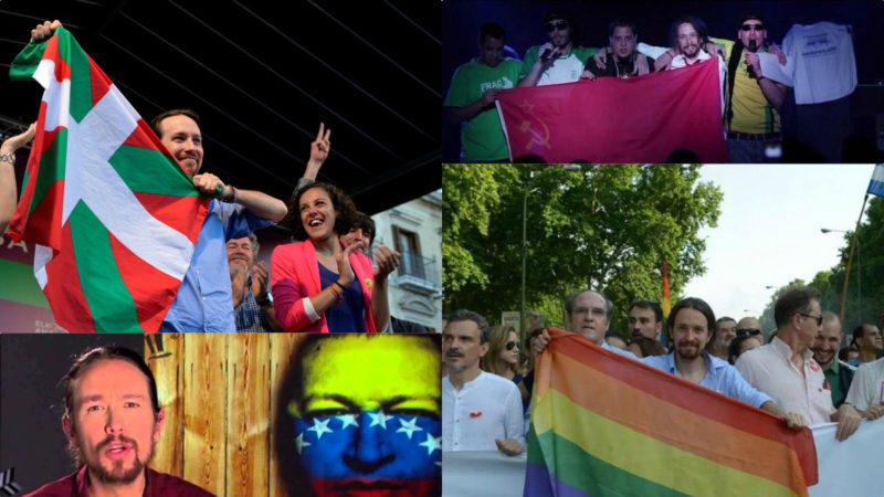 Pablo Iglesias: 'No me gustan las banderas ni los himnos'