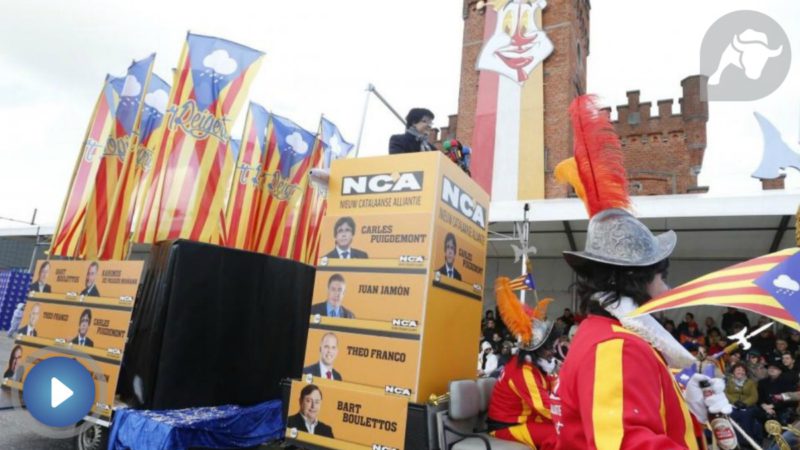 Puigdemont, el hazmerreír de Europa: protagonista en un carnaval belga