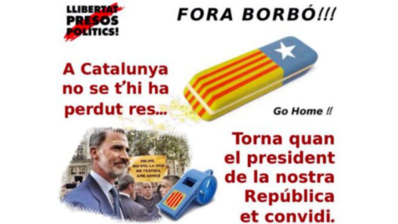 El nacionalismo prepara una encerrona a Felipe VI en Barcelona