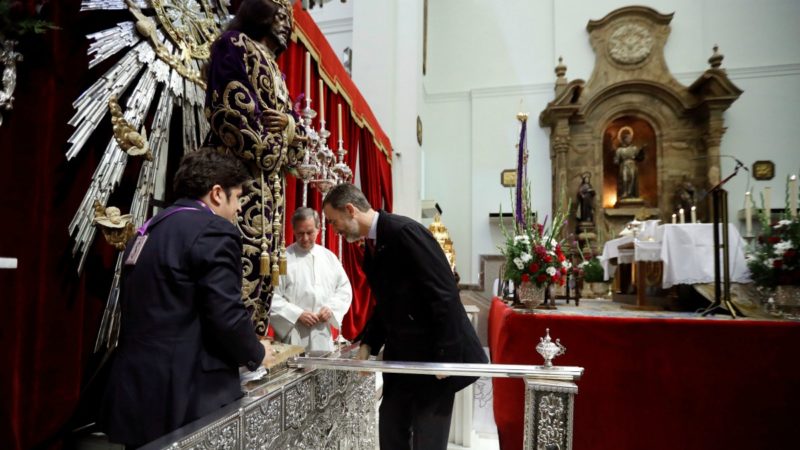 El Rey Felipe VI acude por primera vez a venerar a Jesús de Medinaceli