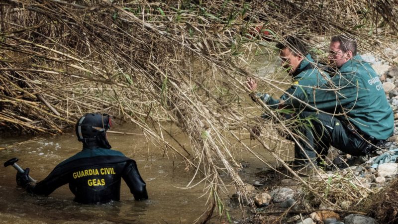 Se reanuda la búsqueda del guardia civil desaparecido en un arroyo de Sevilla