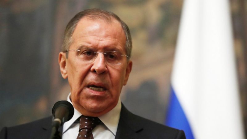 El ministro ruso de Exteriores, Serguéi Lavrov, ofrece una rueda de prensa en Moscú