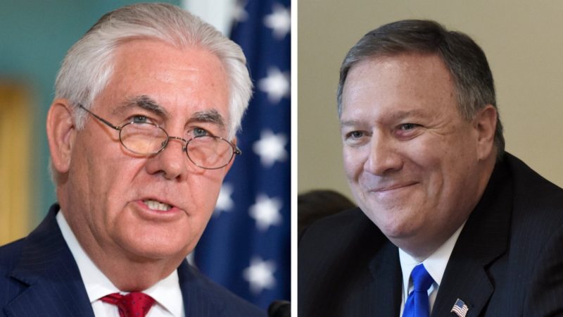 Trump destituye a Tillerson y nombra a Pompeo como secretario de Estado